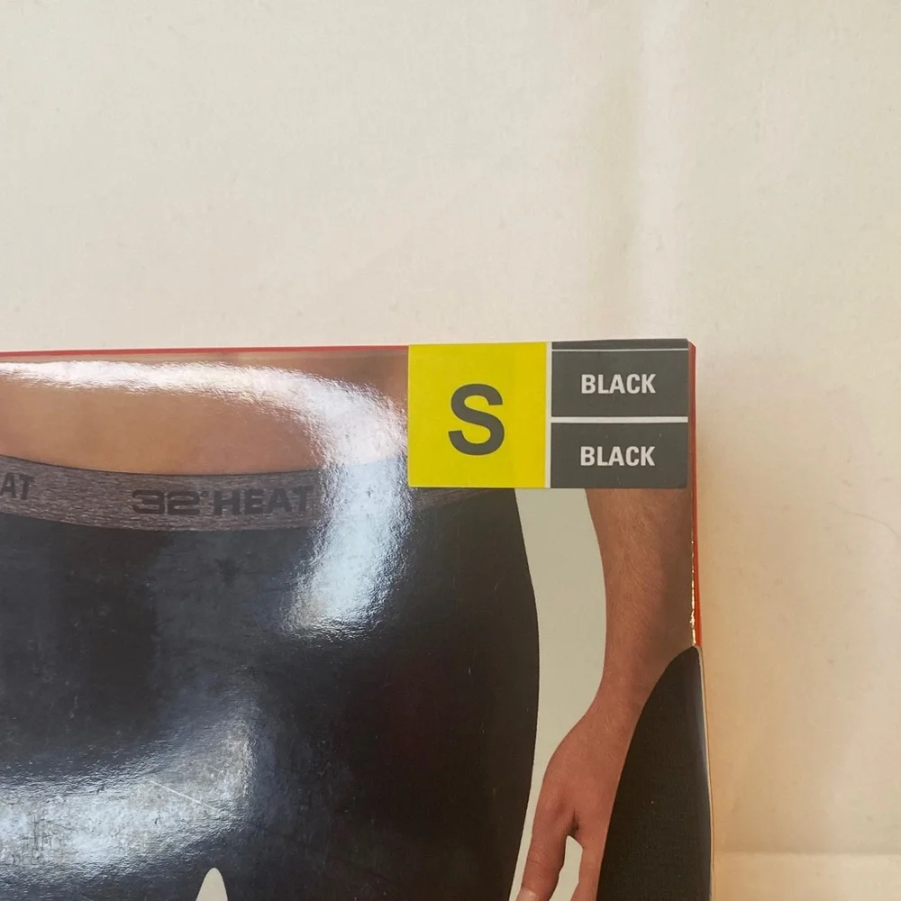 32 Degrees Men's Black Base Layer‎ Pants 2-Pack